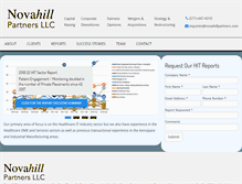 Tablet Screenshot of novahillpartners.com